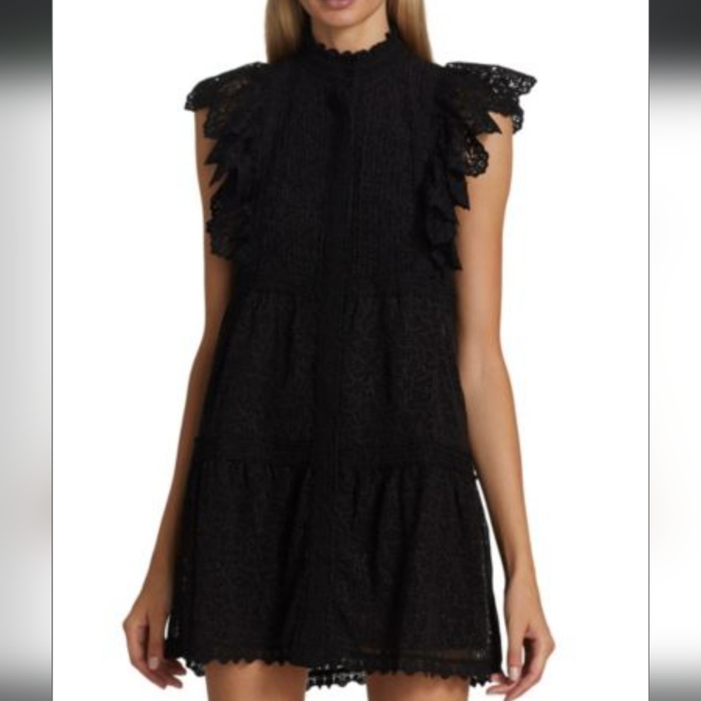 ALICE + OLIVIA Pimmy Tiered Shift Dress